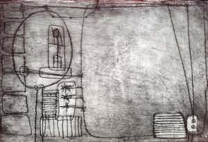 Jan Montyn - Klein geheim teken / Overtuigd isolement, ets verkocht voor € 125!