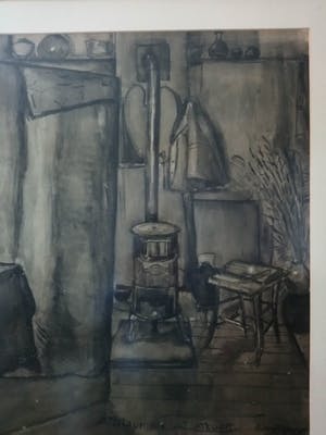 Chris Jansen - Interieur van het atelier kopen? Bied vanaf 40!