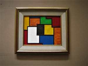 Pjotr van Oorschot - Geometrische Hout en Acrylverf Collage "Hommage a de Stijl" gesigneerd kopen? Bied vanaf 10!