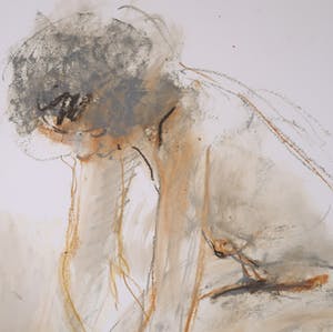 Franscz Witte - Gemengde techniek op papier, Naakt kopen? Bied vanaf 50!