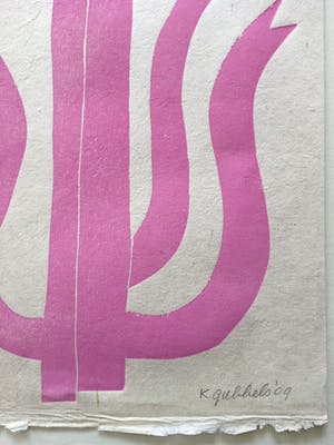 Klaas Gubbels - houtdruk 'Rose Driekan' - 2009 - oplage E/A. kopen? Bied vanaf 265!