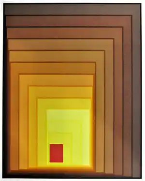 Niet of onleesbaar gesigneerd - Kleurenzeefdruk ABSTRACTE LIJNEN verkocht voor € 1!