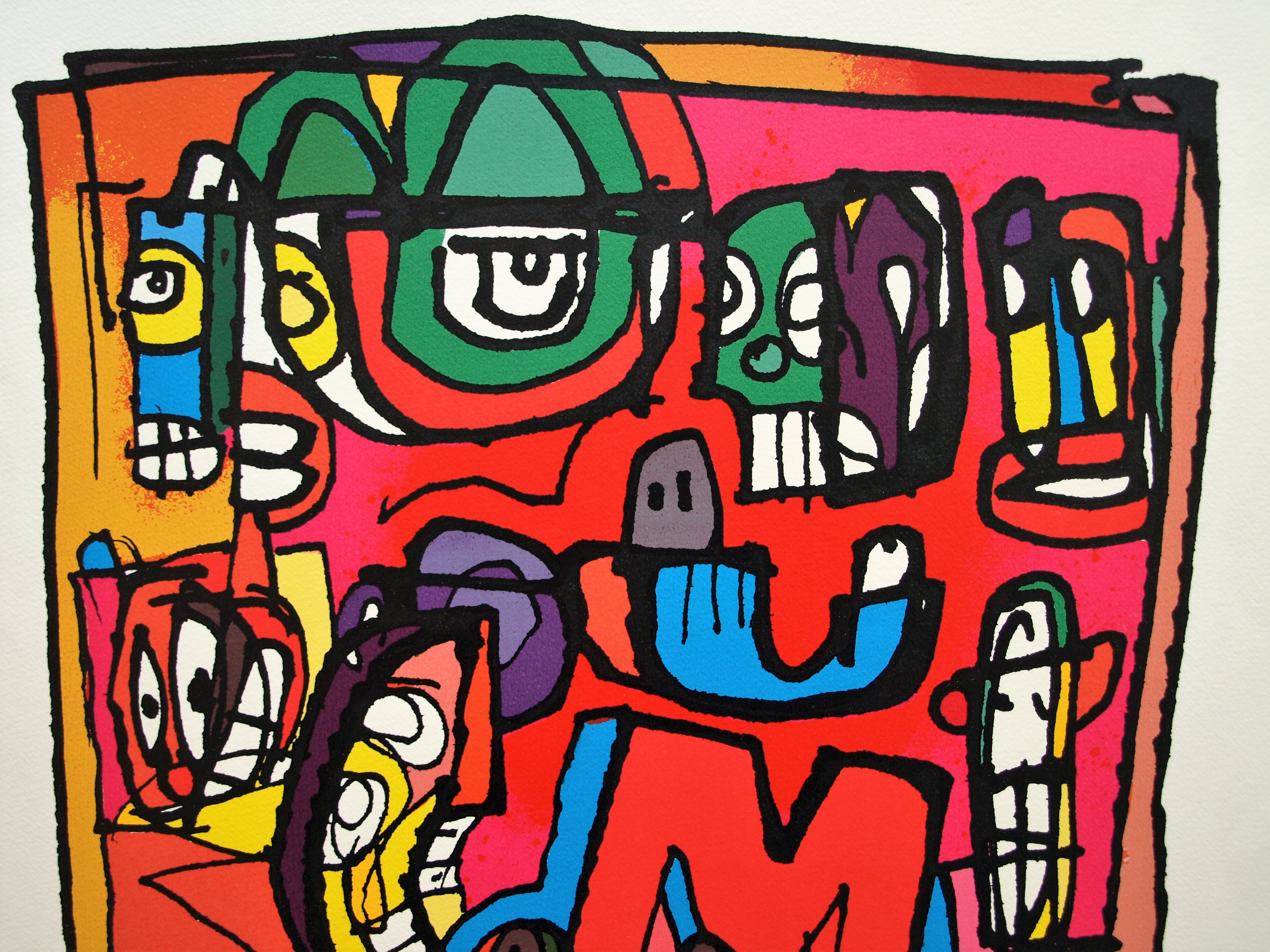 George Heidweiller - Zeefdruk op geschept papier , Twisted Reminder – gesigneerd – 1997 kopen? Bied vanaf 1!