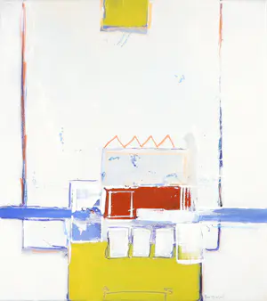 Ron van der Werf - Met acryl bewerkte zeefdruk, Zonder titel - Ingelijst kopen? Bied vanaf 1!