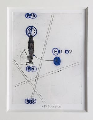 AcheterReinier Lucassen - ets met aquarel ‘Bild 2’ - oplage I-IV - ingelijst.? Enchérissez de 185!