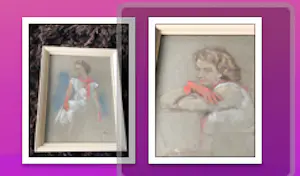 Albert Mulder - Twee portretten van een vrouw in avond-toilette kopen? Bied vanaf 95!