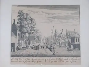 Abraham Rademaker - De Herberg de Plaats Royaal aan den Overtoom daar de Leydse Kaag afvaart kopen? Bied vanaf 50!