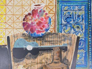 Wendy Chazin - Composition with Guitar and Vase kopen? Bied vanaf 23!