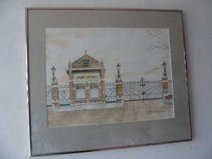 Michiel Laernoes - Aquarel, van de Gemeente gas fabriek te Den Haag kopen? Bied vanaf 10!