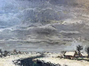 Leo Vandekerckhove - Winterlandschap langs de Leie kopen? Bied vanaf 40!