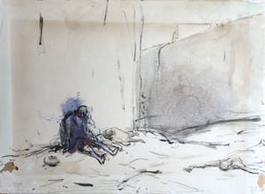 Marius Bauer - C5057, Bedelaar zittend tegen een muur kopen? Bied vanaf 75!