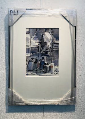 Piet Lap - zonder titel maar met lijst! kopen? Bied vanaf 175!