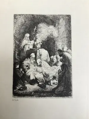 Rembrandt van Rijn - 9 etsen uit Rembrandt Bijbel kopen? Bied vanaf 100!