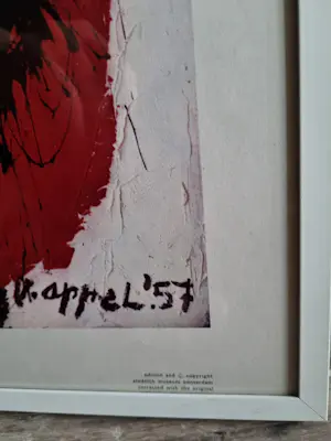 Karel Appel - Vrouw en Struisvogel (coll. Stedelijk museum Amsterdam) kopen? Bied vanaf 55!