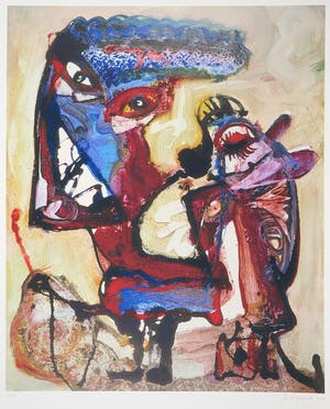 Jan te Wierik - Zeefdruk, Zonder titel kopen? Bied vanaf 50!