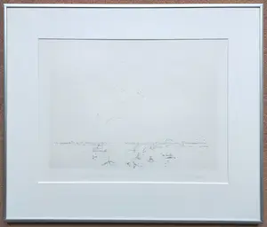 Willem den Ouden - Zon boven de Waal, litho (mooi ingelijst) kopen? Bied vanaf 95!