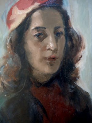 Louis Henno - Damesportret kopen? Bied vanaf 60!