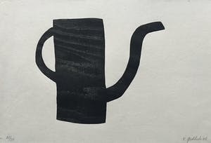 Klaas Gubbels - houtdruk 'Zwarte kan ’ - 2006 - oplage 30 kopen? Bied vanaf 375!