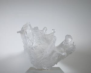 Susan Hammond - Uit de Seascapes serie - Glazen sculpturale sier schaal (Groot!) kopen? Bied vanaf 1!