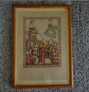 Niet of onleesbaar gesigneerd - Middeleeuws Minnesangers kopen? Bied vanaf 1!