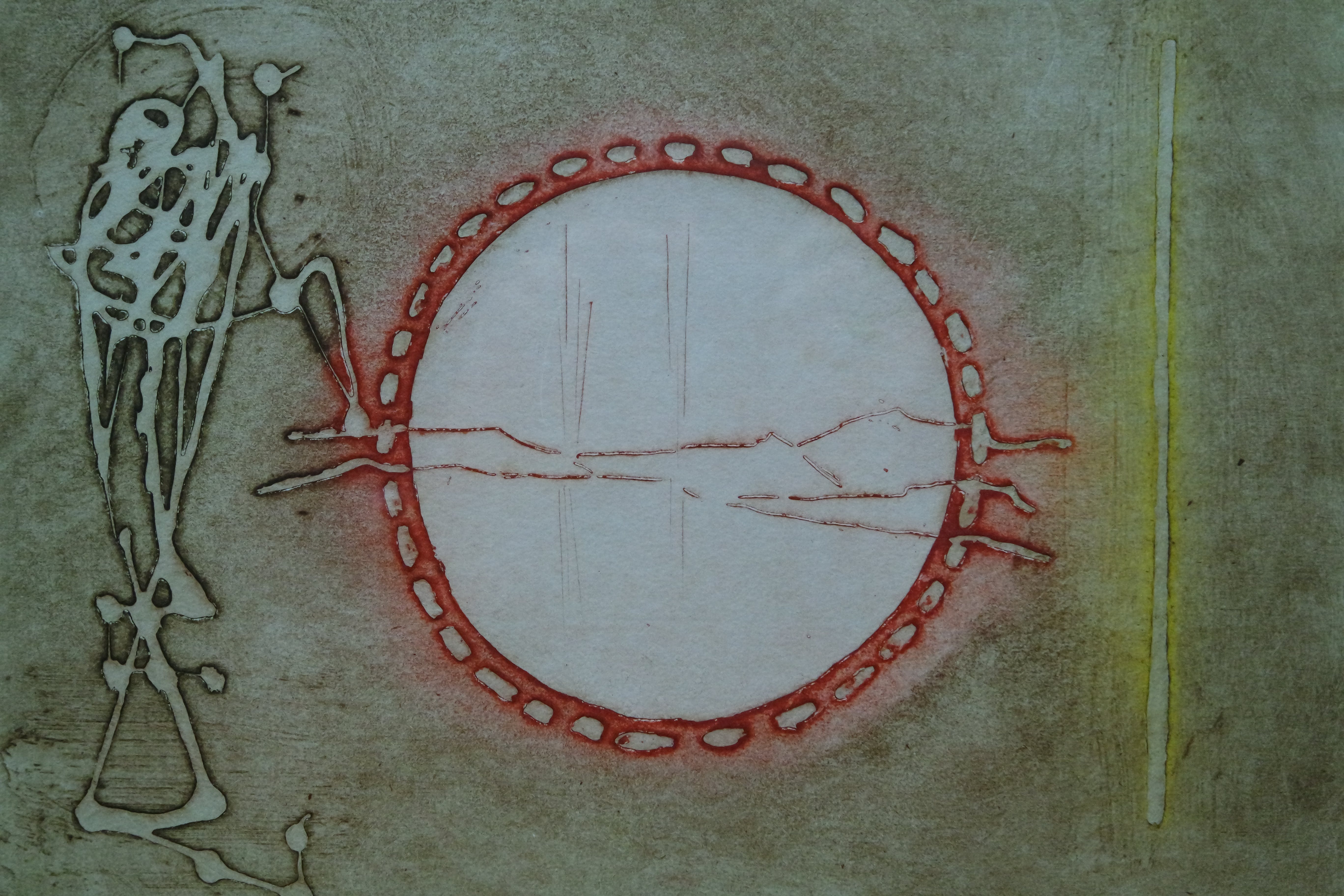 Jan Montyn - ets/aquatint - "Nougkai, la lumiere verticale" kopen? Bied vanaf 120!