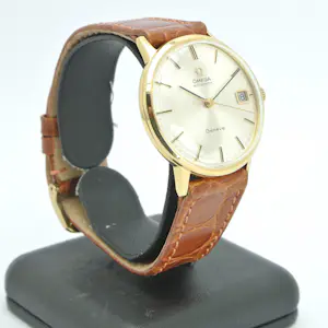 Omega Genève - herenhorloge - automaat - 18k goud kopen? Bied vanaf 1950!