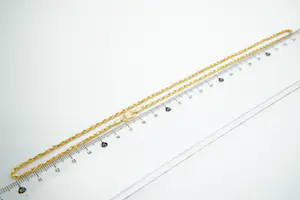 41 - Zo goed als nieuw - hoog gehalte -  22Krt geel-gouden Rope of Koord collier kopen? Bied vanaf 630!
