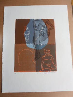 Judith Macrander - Houtsnede , zonder titel. kopen? Bied vanaf 40!