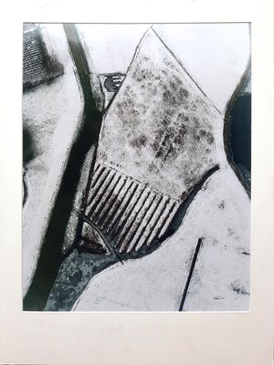 Karel J.A. Tomei - Sneeuwlandschap van boven - originele foto kopen? Bied vanaf 45!