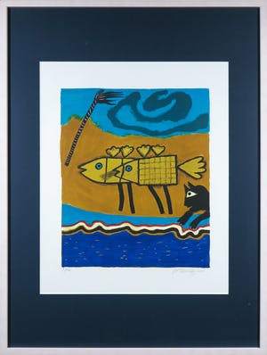 Corneille - Zeefdruk, Mémoire de Cuba I - Ingelijst kopen? Bied vanaf 1!