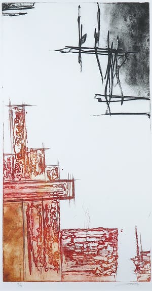 Olivier Beijn - Kleurenets, Zonder titel - Ingelijst kopen? Bied vanaf 1!