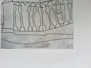 Ben Nicholson - Ets - Fragment of Tuscan Cathedral - Galerie Beyeler Estate Edition - 1965 kopen? Bied vanaf 50!