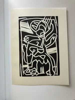 Wim Izaks - ‘Lino’s’ boekwerk met 25 linosneden kopen? Bied vanaf 75!