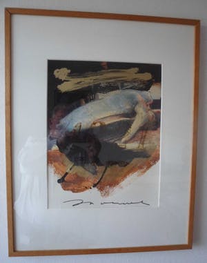 Jos Verwiel - Gemende Techniek. Titel, "Potvis". kopen? Bied vanaf 40!