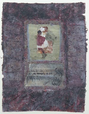 Jenny Das - Collage, Zonder titel - Ingelijst kopen? Bied vanaf 1!