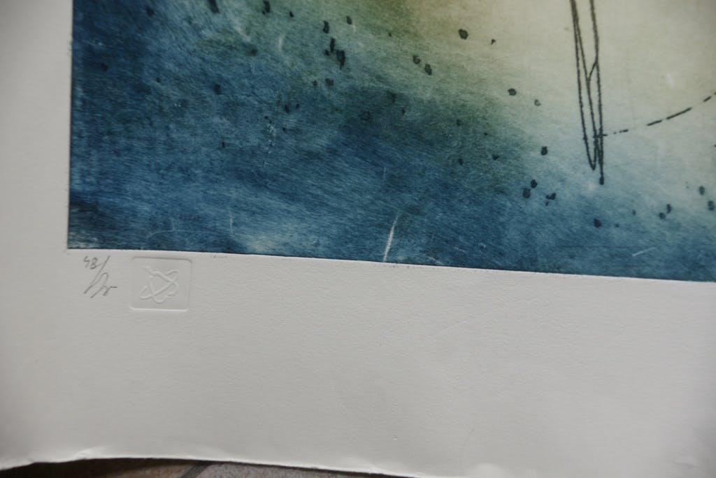 Ad Arma - Laatste x! Ad Arma - "Bewogen zuil" - grote ets - jaar: 1992 - oplage 75 ex. kopen? Bied vanaf 1!