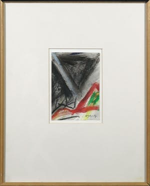 Ad Snijders - Gouache en krijt, Zonder titel - Ingelijst kopen? Bied vanaf 50!