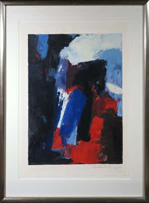 Charlotte Molenkamp - Zeefdruk, Zonder titel - Ingelijst (Groot) verkocht voor € 100!