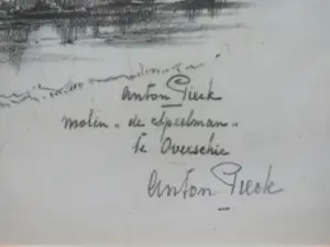 Anton Pieck - Molen "De Speelman" te Overschie kopen? Bied vanaf 95!