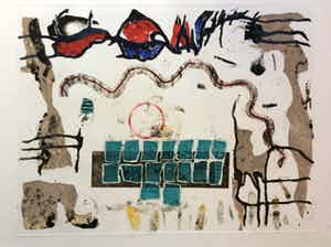 Tim Hinterding - monumentale kleurets: Untitled no. 4 verkocht voor € 40!