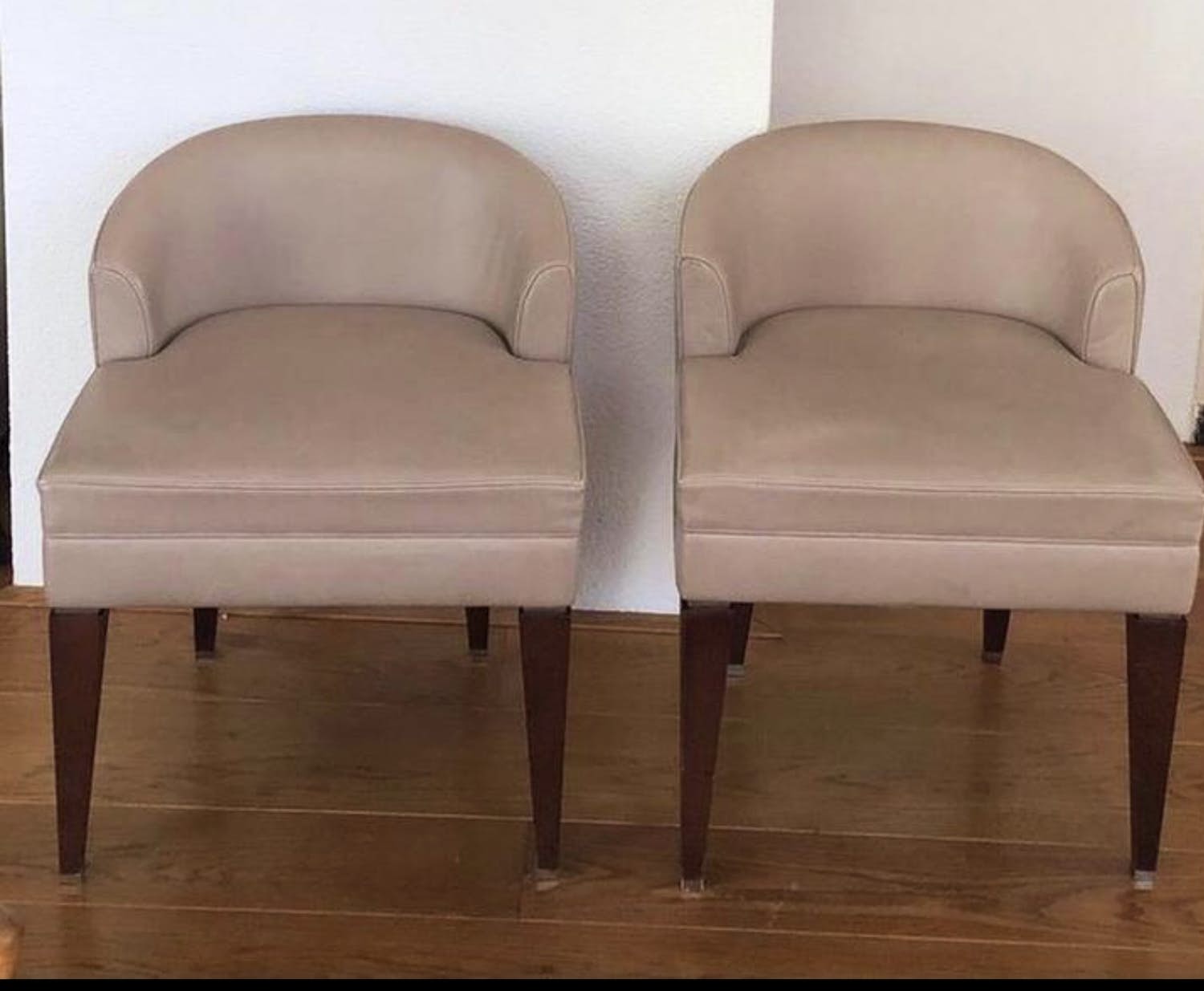 Nalesso - 2 design lederen fauteuils, gemerkt verkocht voor € 120!