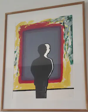 Roger Raveel - Bezinning bij de weerschijn in kleuren verzadigd kopen? Bied vanaf 1945!