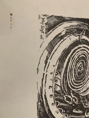 Jakop Slegt - Jakop Slegt - off-set print uit 1965 - Futuritisch Surrealistische Machine kopen? Bied vanaf 70!