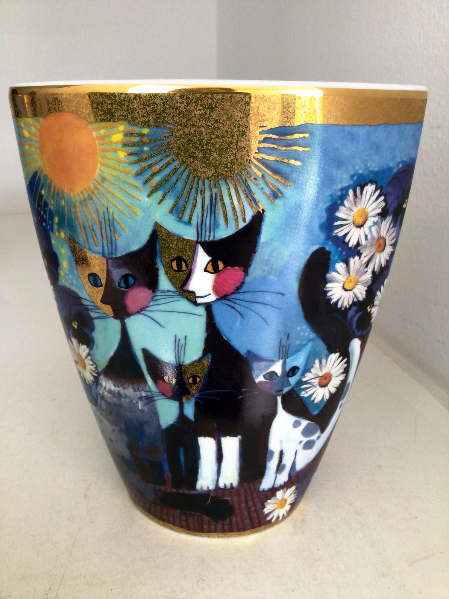 Rosina Wachtmeister - Siervaas “ KATZEN FAMILIE “ Limited Edition kopen? Bied vanaf 1!