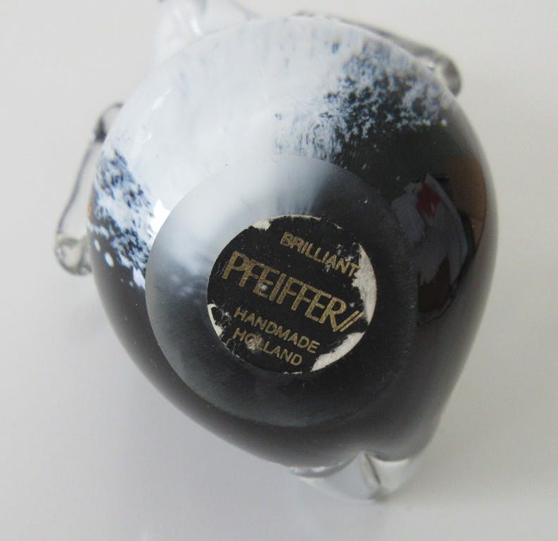 Niet of onleesbaar gesigneerd - Pfeiffer Glas - Kristallen presse papier van een penguin kopen? Bied vanaf 1!