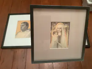 Jan Toorop - De set bestaat uit een portret van J.H. Molkenbroek en madonna met kind kopen? Bied vanaf 75!