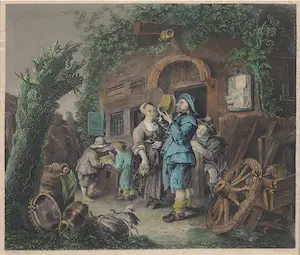 William French - Kleurenlitho, Zonder titel kopen? Bied vanaf 1!