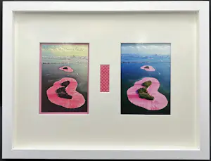 Christo - Surrounded Islands : met originele stof, gesigneerd & boek & persbericht kaufen? Bieten Sie von 390!