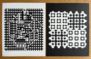 Victor Vasarely - HELION en AGUIA-II- 1973 - 2 werken kopen? Bied vanaf 50!
