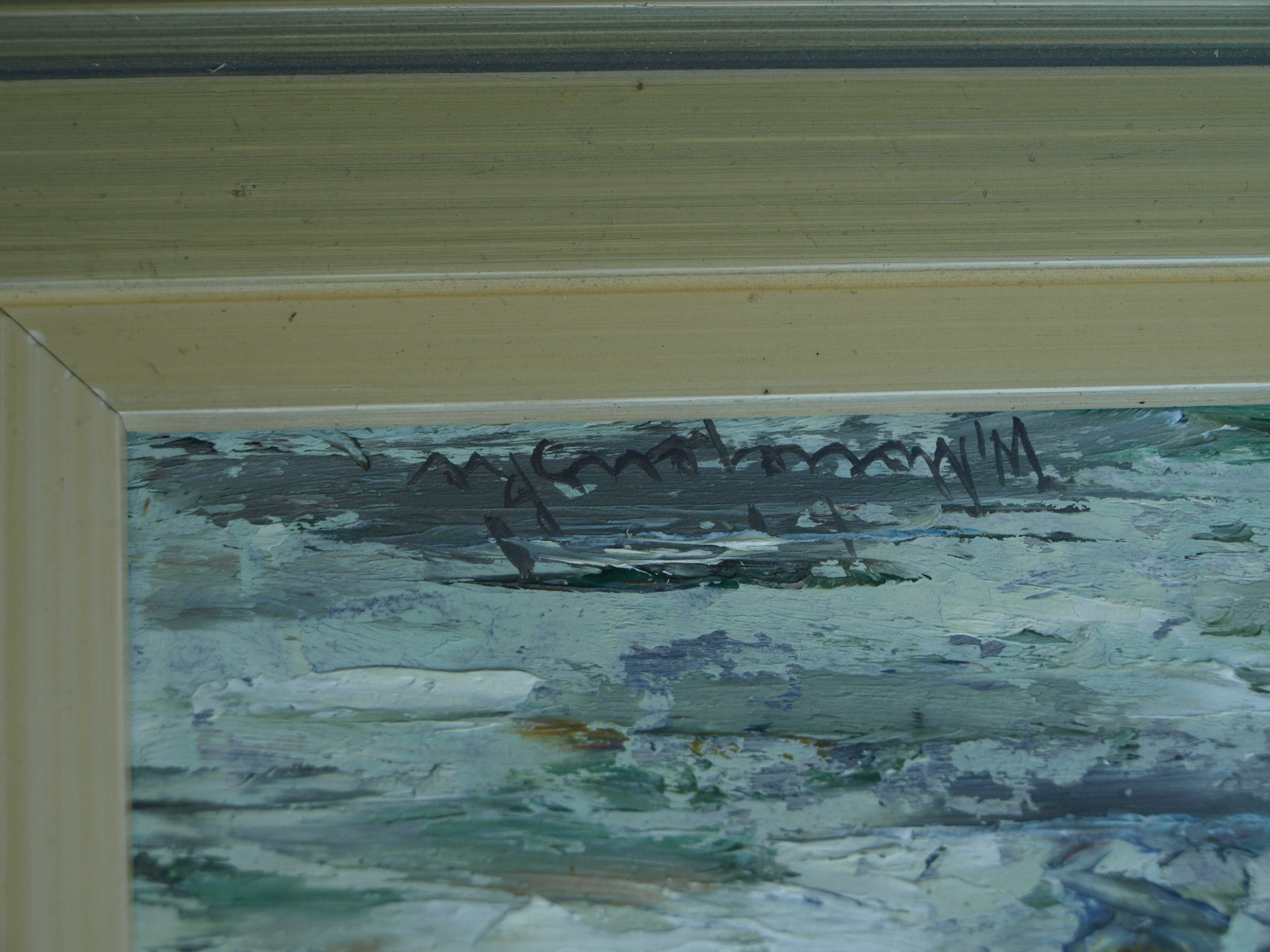 Niet of onleesbaar gesigneerd - Olieverf op board – Havengezicht – gesigneerd & ingelijst  kopen? Bied vanaf 1!